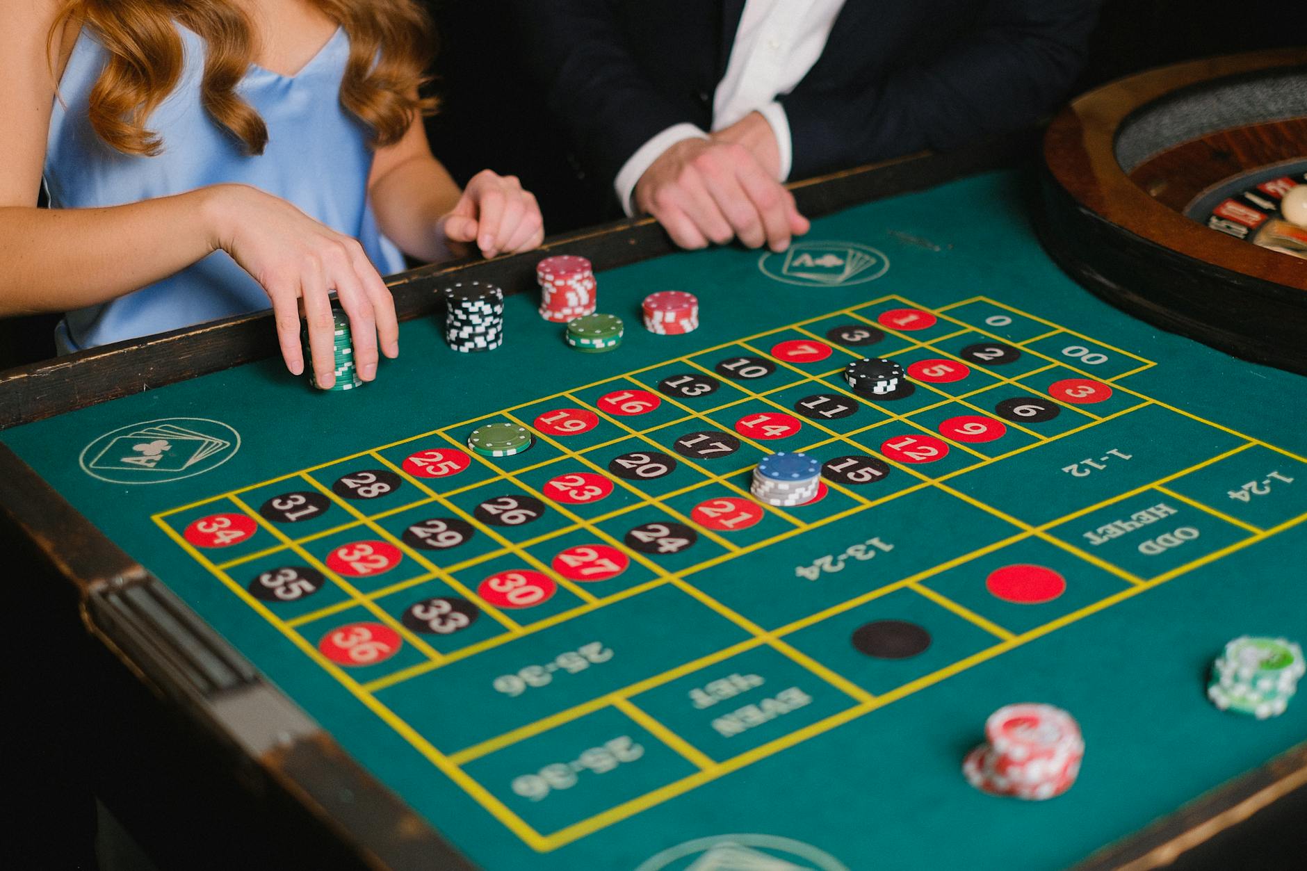 Các chip casino được chia thành nhiều phần nhỏ để quản lý vốn